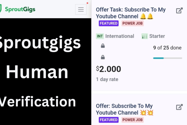 Sproutgigs human verification task how to solve human verification offer